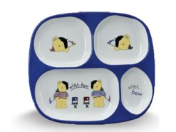 Dĩa Phần 4 ngăn 9.5" - Bear