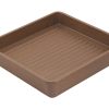 TV082 7.25 CLAY DARK BROWN Khay Vuông Nhám Matte Square Tray
