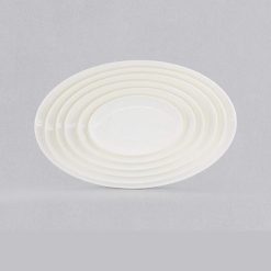 Dĩa Oval Ảo Màu Trắng Superware