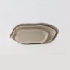 Dĩa Oval Cách Điệu Light Brown
