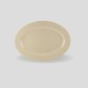 Dĩa Oval Melamine Màu Nâu Đá PV014-16