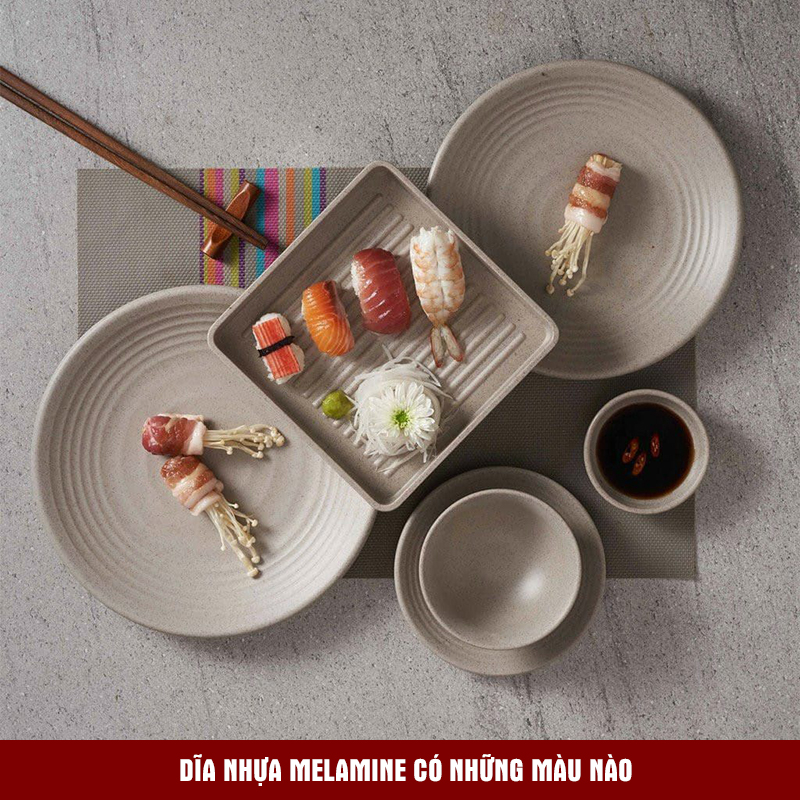 Dĩa nhựa melamine có những màu nào