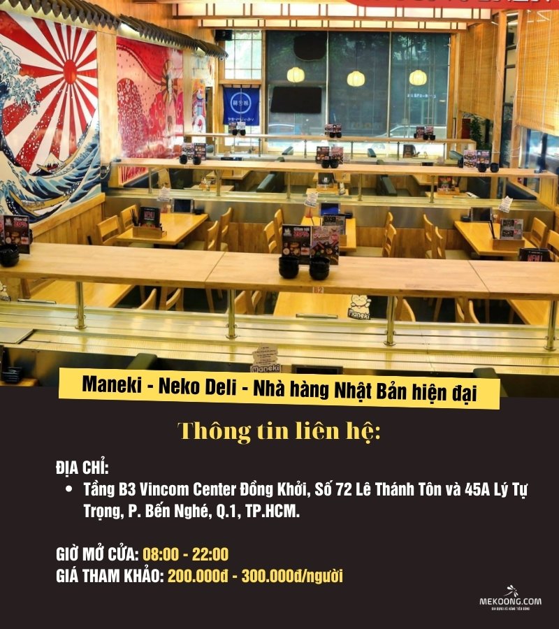 Maneki - Neko Deli - Nhà hàng Nhật Bản hiện đại
