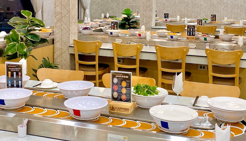 buffet lau bang chuyen 10 Xie Xie Hotpot Dimsum - Nhà hàng buffet lẩu băng chuyền