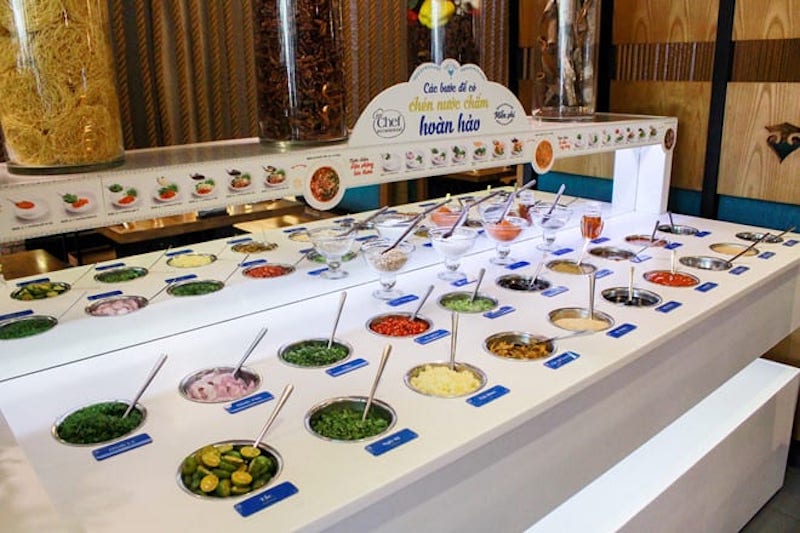 buffet lau bang chuyen 13 Ba con cừu - Lẩu băng chuyền chuyên về thịt cừu Mông Cổ