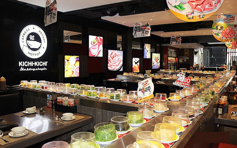 buffet lau bang chuyen 2 Kichi Kichi - Buffet lẩu băng chuyền phong cách Nhật Bản