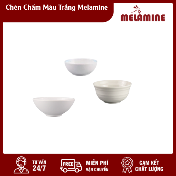 Chén Chấm Màu Trắng