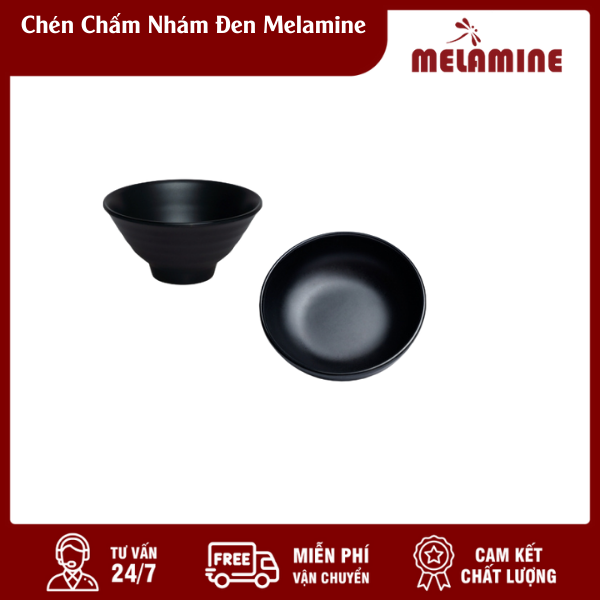 Chén Chấm Nhám Đen