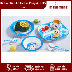 Bộ Bát Đĩa Cho Trẻ Em Penguin Let's Go