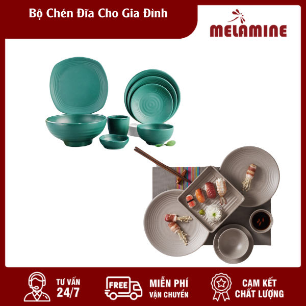 bo chen dia cho gia dinh melamine.vn Bộ Chén Đĩa Cho Gia Đình