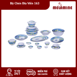 Bộ Chén Đĩa Viền 163