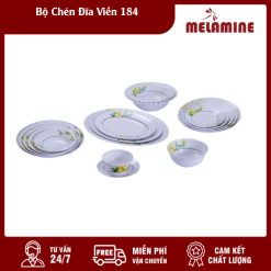 Bộ Chén Đĩa Viền 184