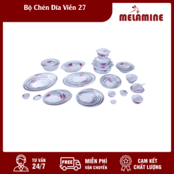 Bộ Chén Đĩa Viền 27