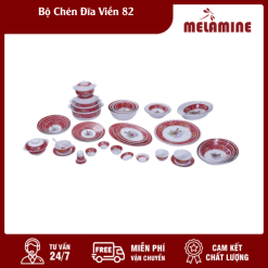 Bộ Chén Đĩa Viền 82