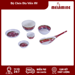 Bộ Chén Đĩa Viền HV