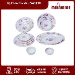 Bộ Chén Đĩa Viền SWEETIE
