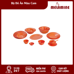 Bộ Đồ Ăn Màu Cam