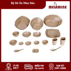 Bộ Đồ Ăn Màu Nâu