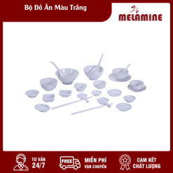 Bộ Đồ Ăn Màu Trắng