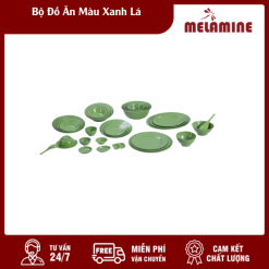 Bộ Đồ Ăn  Màu Xanh Lá