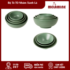 Bộ Tô Nhựa TO Nhám Xanh Lá