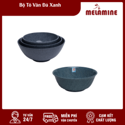 Bộ Tô Nhựa Vân Đá Xanh