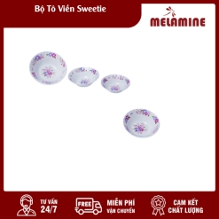 Bộ Tô Nhựa Viền Sweetie