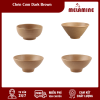 Chén Cơm Dark Brown Melamine