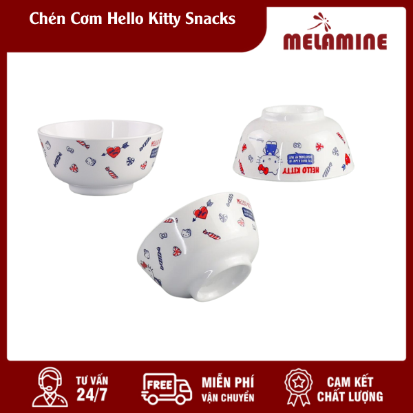 chen com hello kitty snacks melamine.vn Chén Cơm Hello Kitty Snacks Melamine