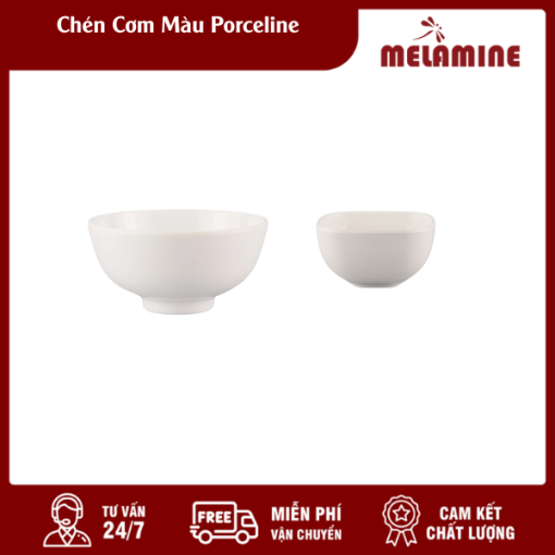 Chén Cơm Màu Porceline Melamine