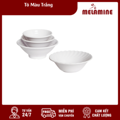 Tô Nhựa Màu Trắng
