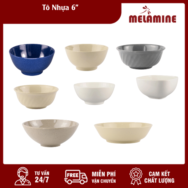to nhua 6 melaminevn Tô Nhựa 6"