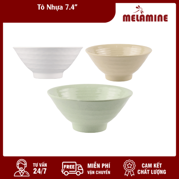 to nhua 7.4 melaminevn Tô Nhựa 7.4"
