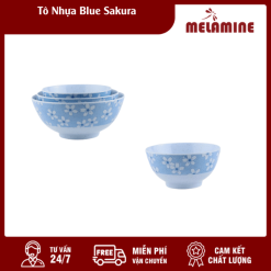 Tô Nhựa Blue Sakura
