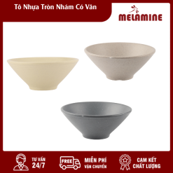 Tô Nhựa Tròn Nhám Có Vân