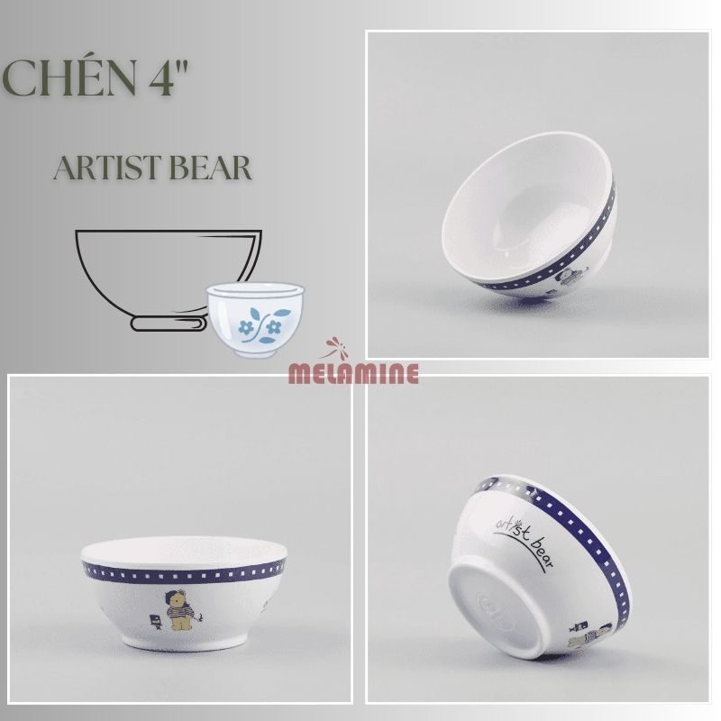 Bộ Sưu Tập Chén 4" ARTIST BEAR