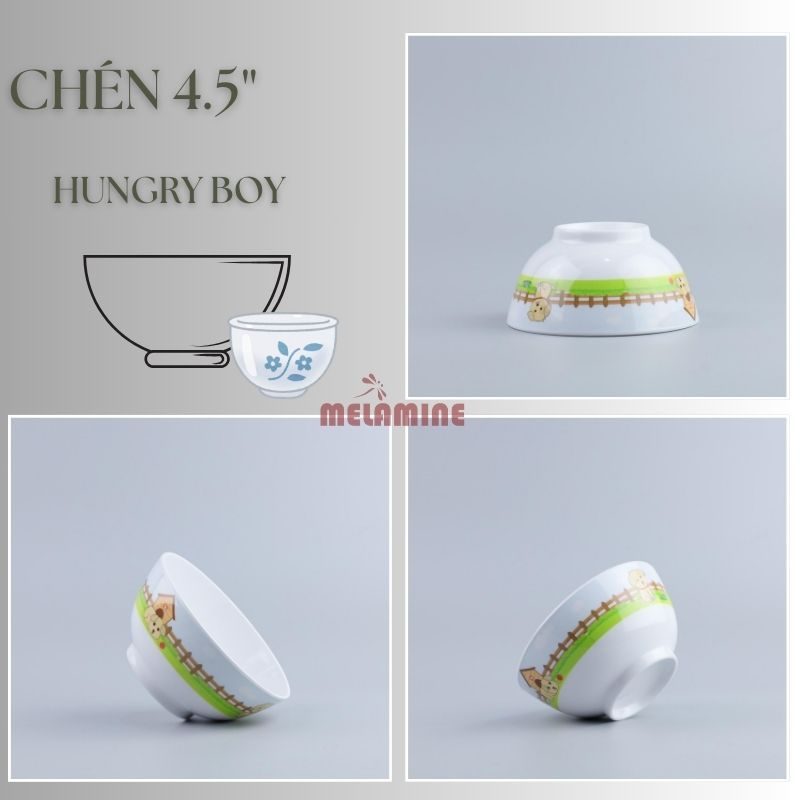 Bộ Sưu Tập Chén cơm 4.5" Hungry Boy