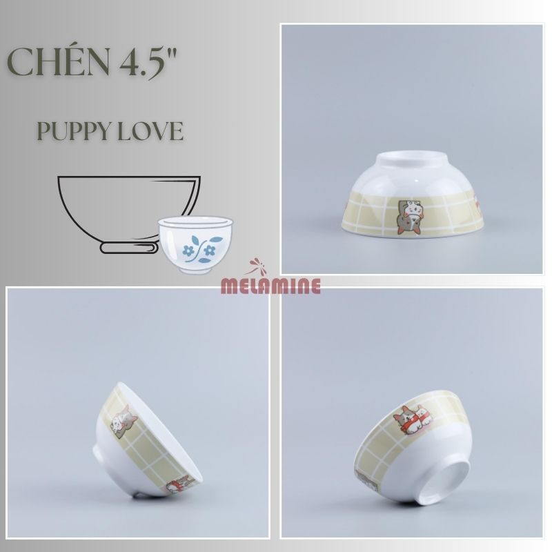 Bộ Sưu Tập Chén cơm 4.5" Puppy Love