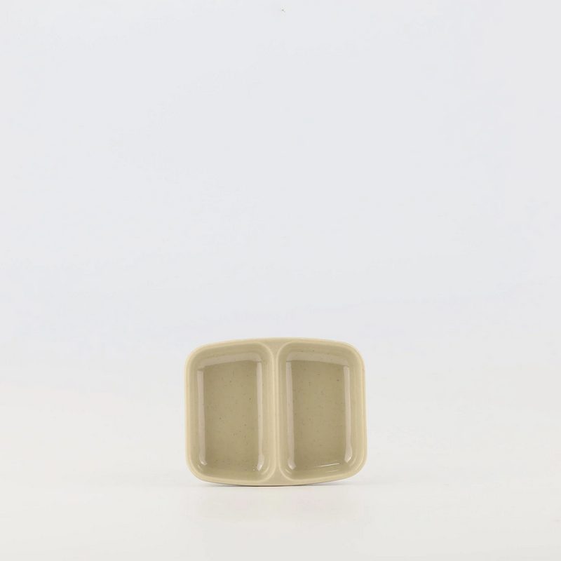 Dĩa tương 2 ngăn 3.5" - Stone