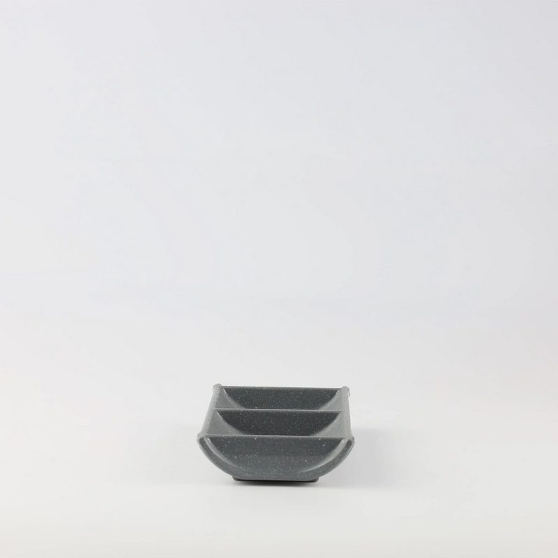 Dĩa Tương Nhám 2 ngăn 5" - Dark Grey