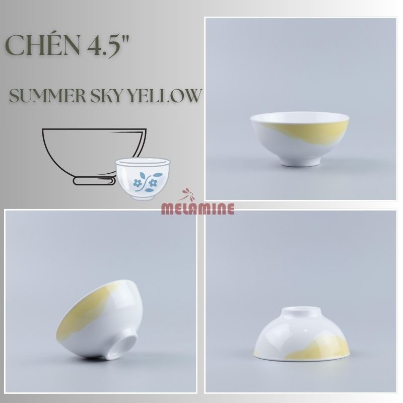 Chén Cơm Tròn 4.5" Summer Sky Yellow