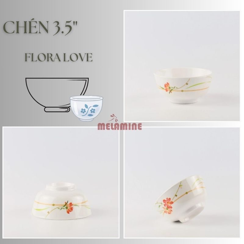 Chén soup 3.5" Flora Love