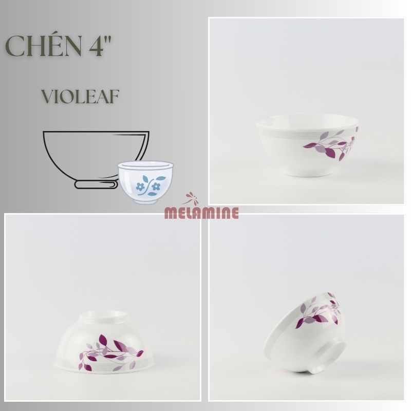 Chén Súp 4" Violeaf