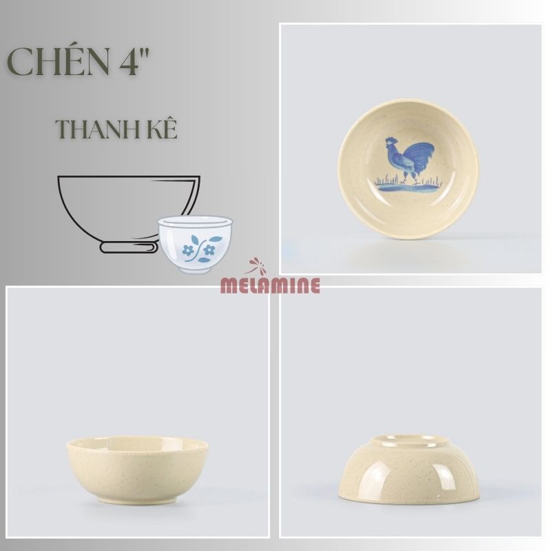Chén Cơm 4.5" Thanh Kê