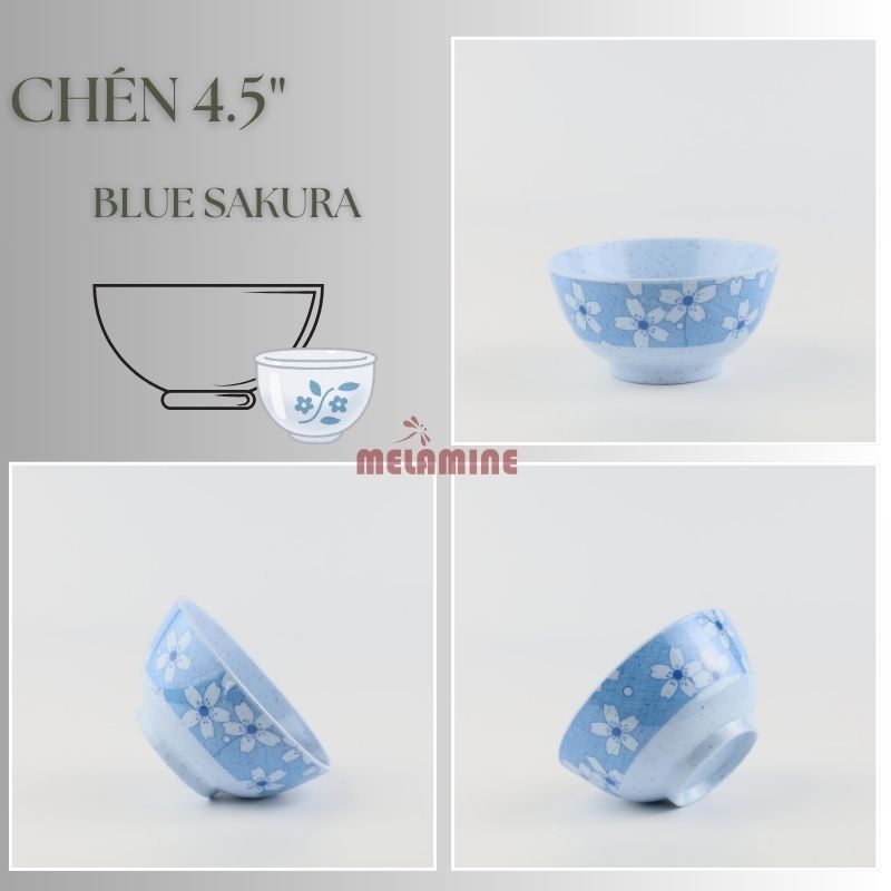 Chén cơm 4.5" Blue Sakura