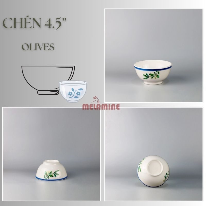 Chén cơm 4.5" Olives