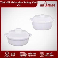 Thố Nồi Melamine Trắng Vinh Cơ