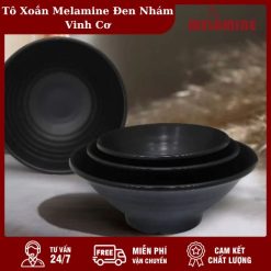 Tô Xoắn Melamine Đen Nhám Vinh Cơ